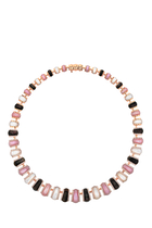 Maldivian Necklace, 18k Rose Gold with Diamonds & Mother Of Pearl